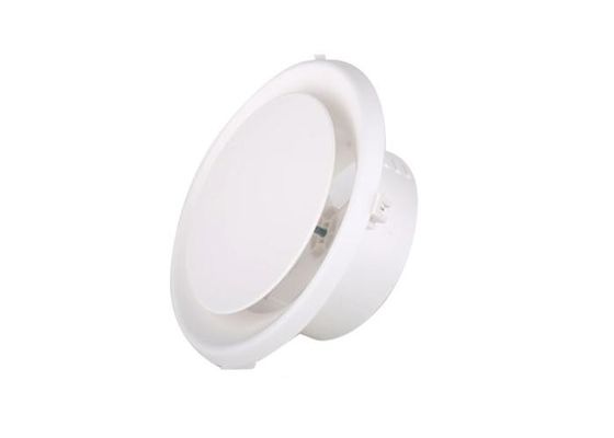 White Round plastic air outlet Duct Fan Accessories  ABS engineering