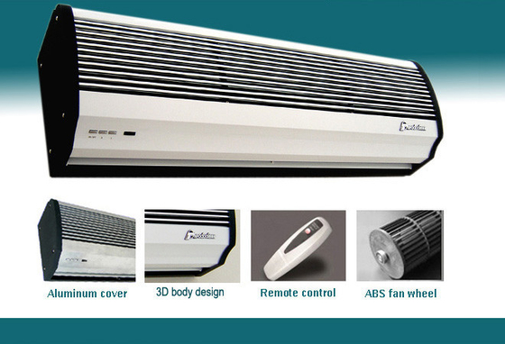 Aluminum / ABS Cover Residential Air Curtain , Single Cooling Air Door Curtain