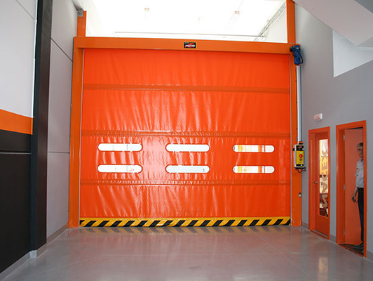 Fast Moving Plastic Fabric Automatic Rolling Shutter Door with Heat Preservation