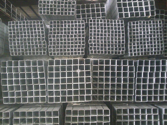 ST52 , ASTM A53 SHS ERW Steel Pipes / Small Diameter SHS ERW Welded Tubes For Glass Curtain Wall