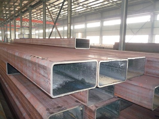 Hot Rolled Welded Low Carbon Rectangular Steel Tube Varnish Painted Q215 Q195L ASTM A53