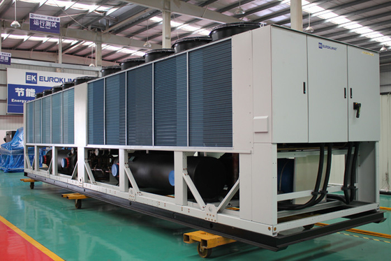 R407C Screw Air Cooled Heat Recovery Unit With Spiral Axial Fan 85 - 470 Tons