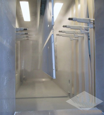 Portas da segurança manuais e linha de produção automática do revestimento de transferência da pintura à pistola
